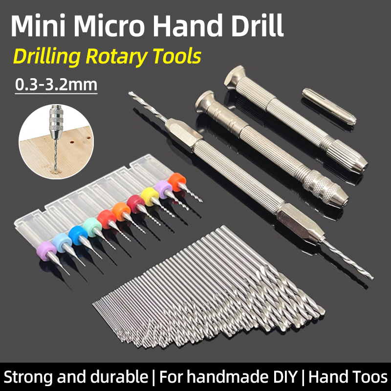 Pin Vice Micro - Mini micro 0.3-3.2mm dupla mão broca