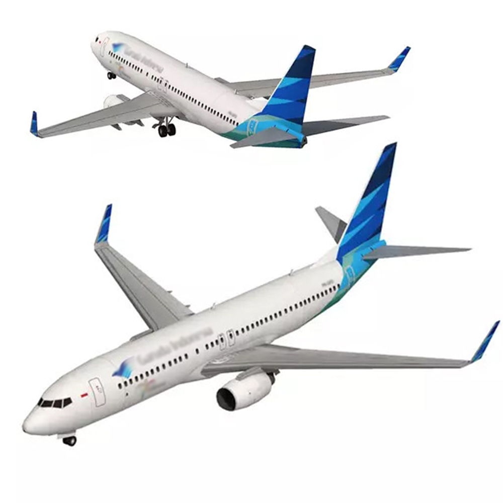 Model Kit Indonesia - 1:100 Micromodelo 3D do Avião 737-800