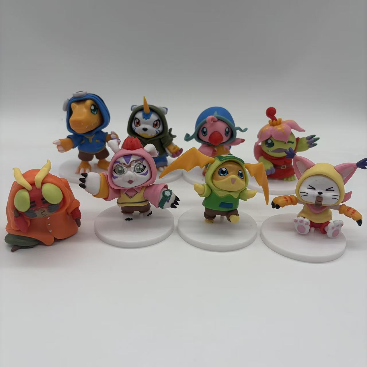 Model Kit Digimon - Alta qualidade 8 pçs/set anime digital