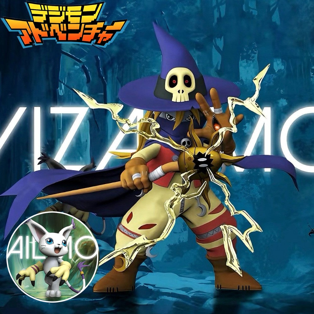 Model Kit Digimon - 3.5-11.5cm anime digimon aventura figura wizarmon