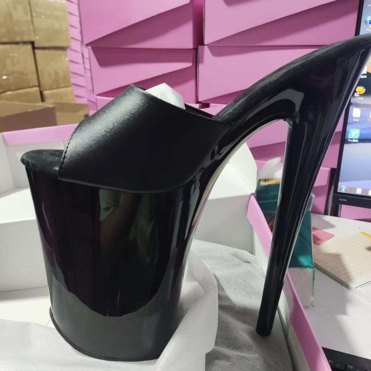 Plastic Model Paint - Sapatos de Plataforma Impermeáveis para Pole