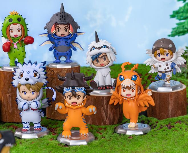 Model Kit Digimon - Alta qualidade 8 pçs/set anime digital