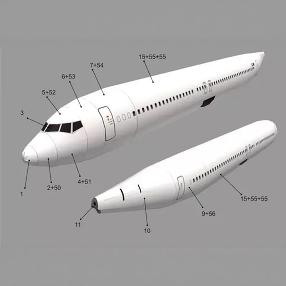 1:100 Micromodelo 3D do Avião  - Model Kit Indonesia avaliação e preço