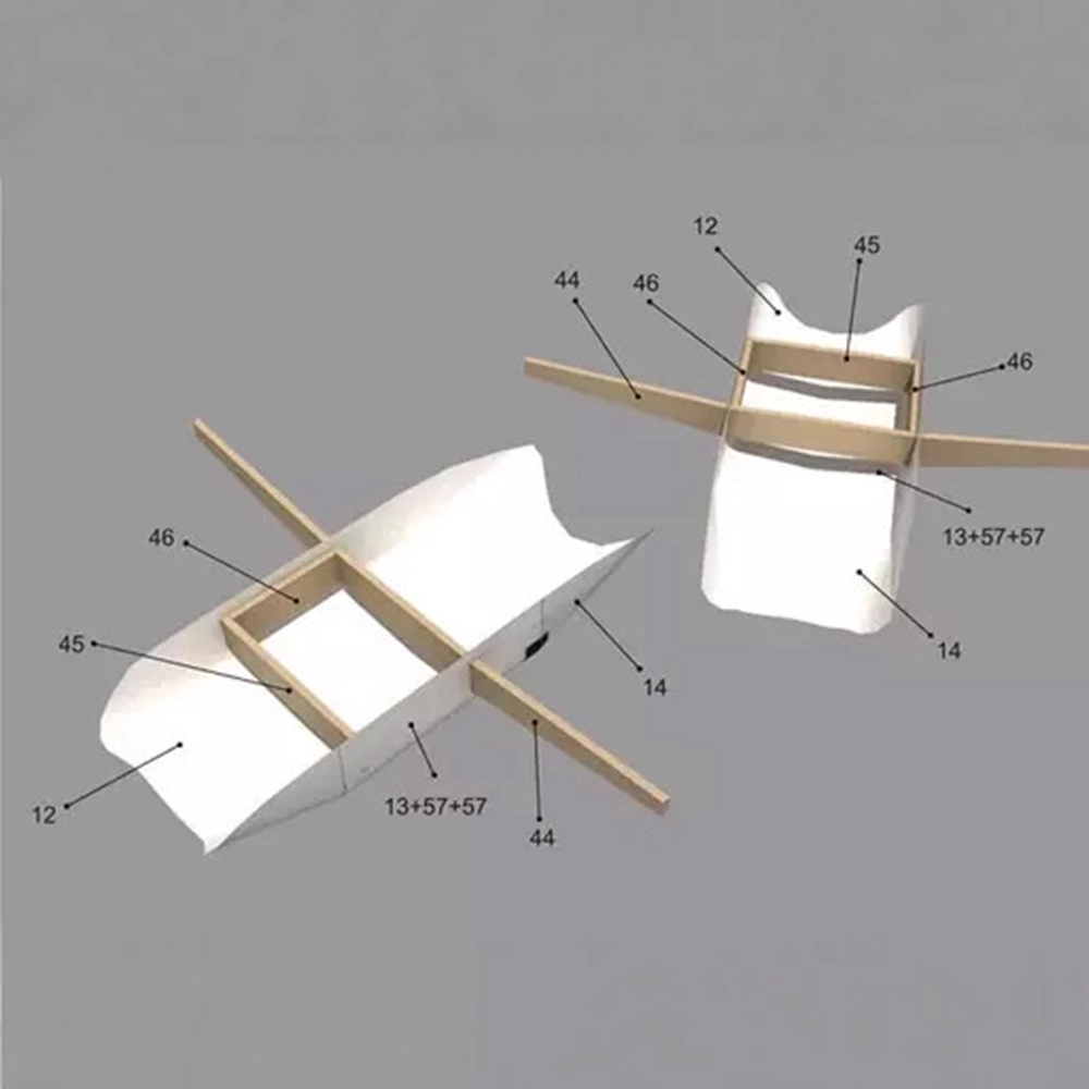 1:100 Micromodelo 3D do Avião  - Model Kit Indonesia avaliação e preço