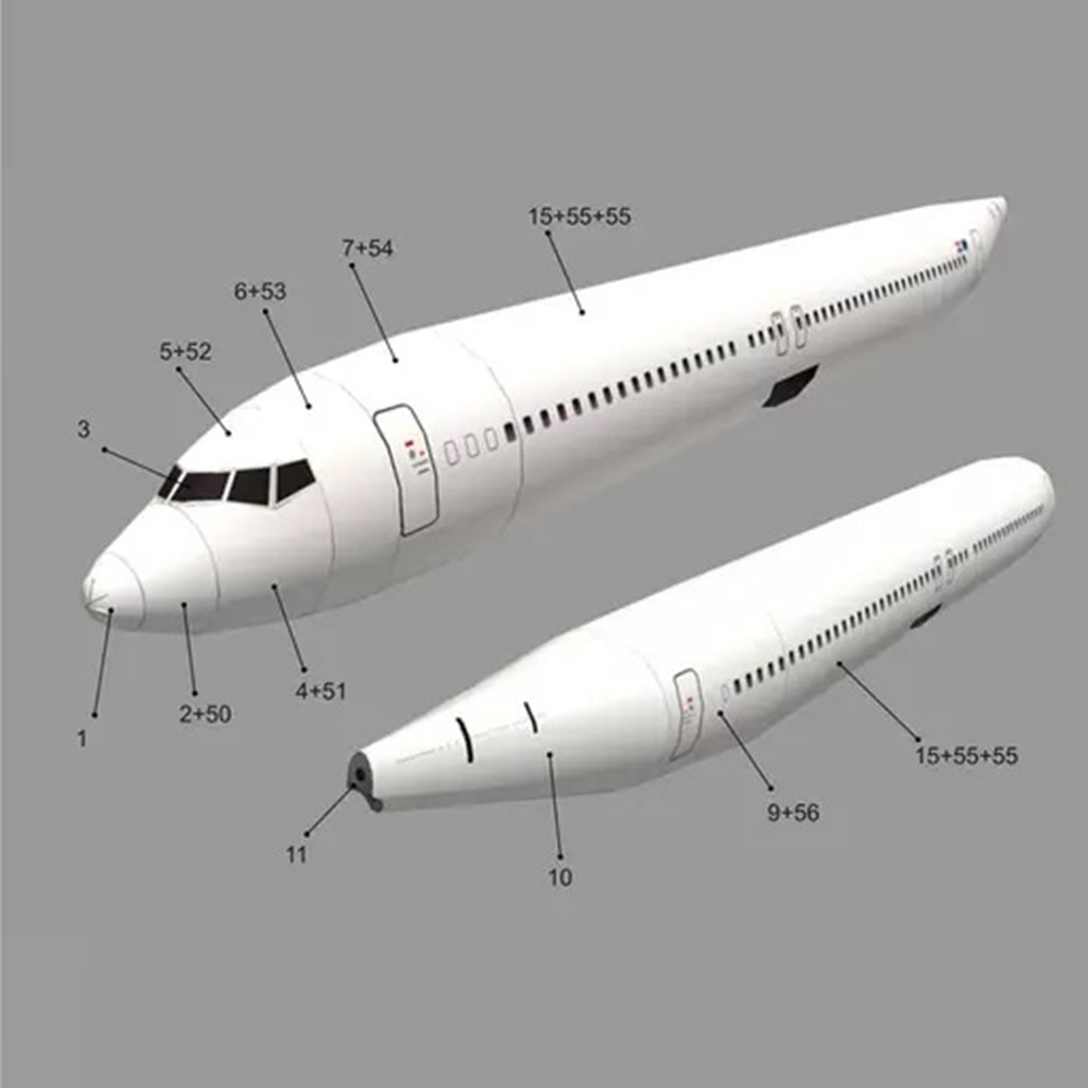 1:100 Micromodelo 3D do Avião  - Model Kit Indonesia avaliação e preço