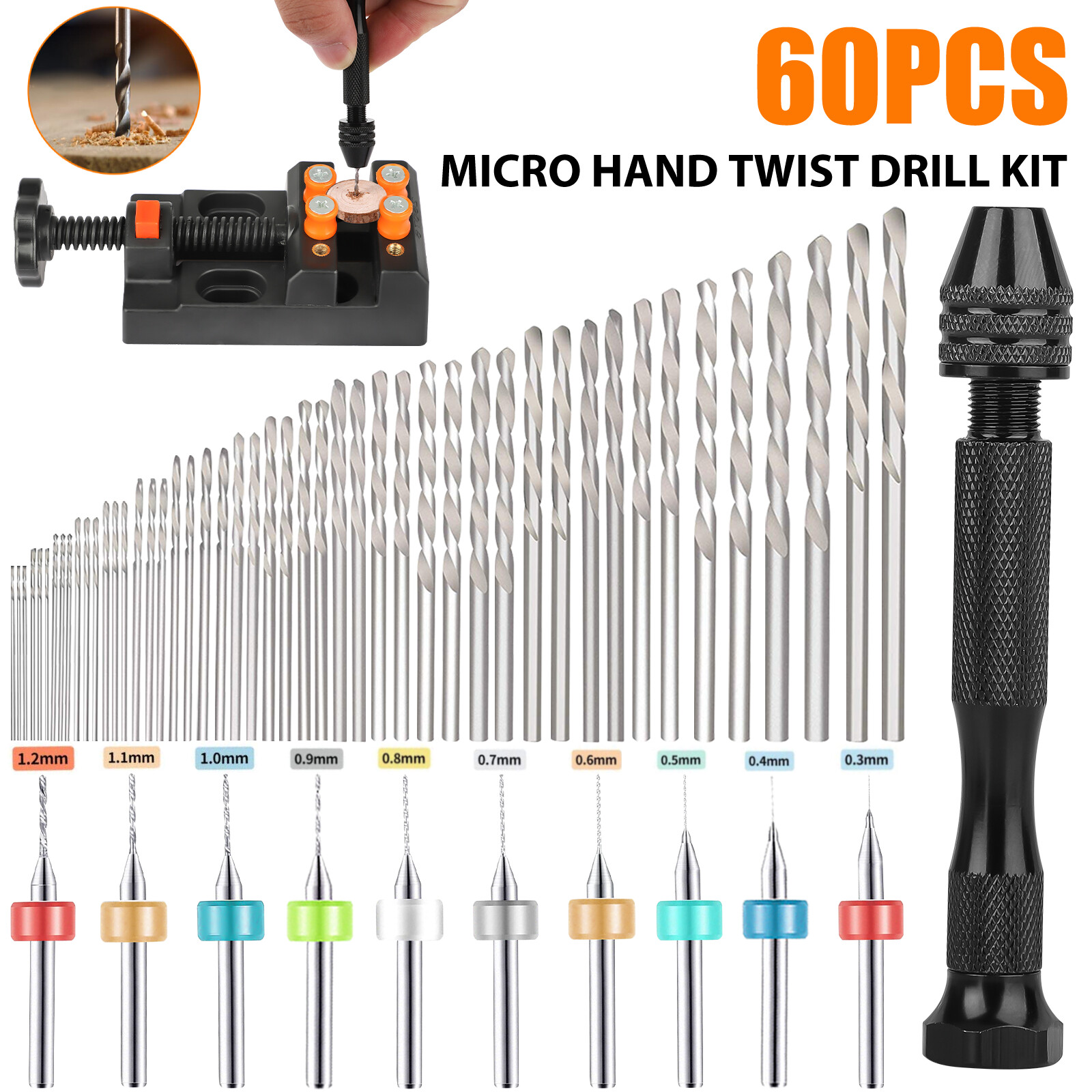 Conjunto de 60 Brocas Mini Mic - Pin Vice Micro avaliação e preço