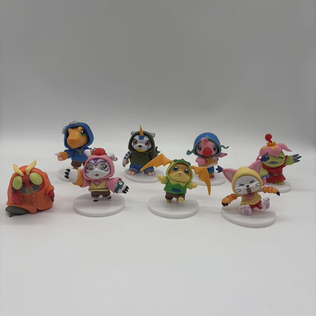 Alta qualidade 8 pçs/set anime - Model Kit Digimon avaliação e preço
