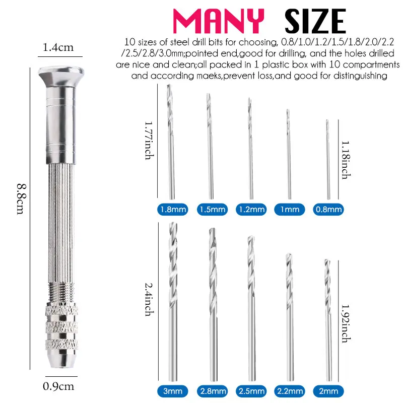 Mini mão resina broca pino tor - Pin Vice Micro avaliação e preço
